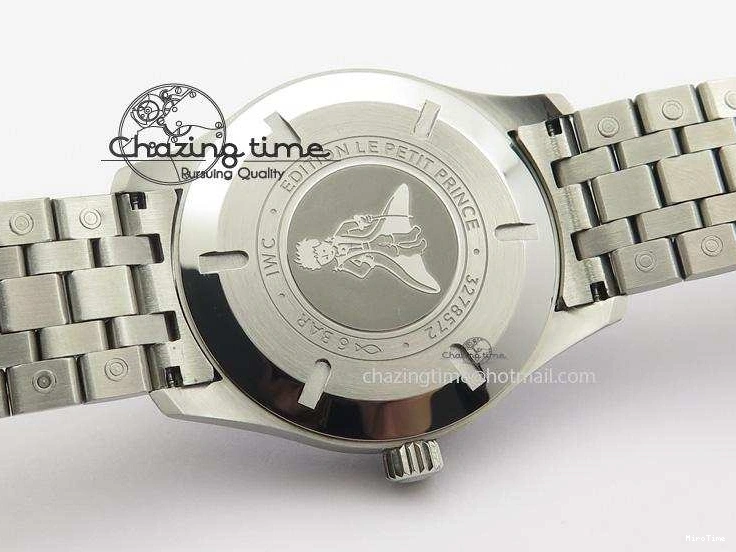 MIROTIME 0301 Durable Mark XVIII Le Petit Prince IW327004 SS Mk Maker Best Edition Blue Dial On SS Bracelet A 7297